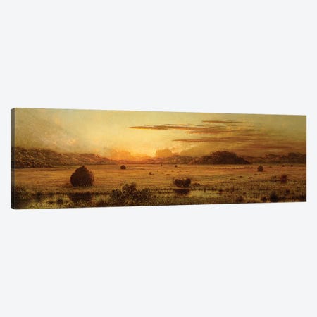 Sunrise, Hoboken Meadows, c.1875-1885  Canvas Print #BMN6009} by Martin Johnson Heade Canvas Art Print
