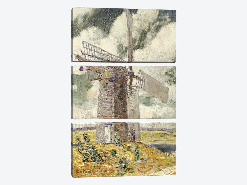 Bending Sail on the Old Mill, 1920  by Childe Hassam 3-piece Canvas Art Print
