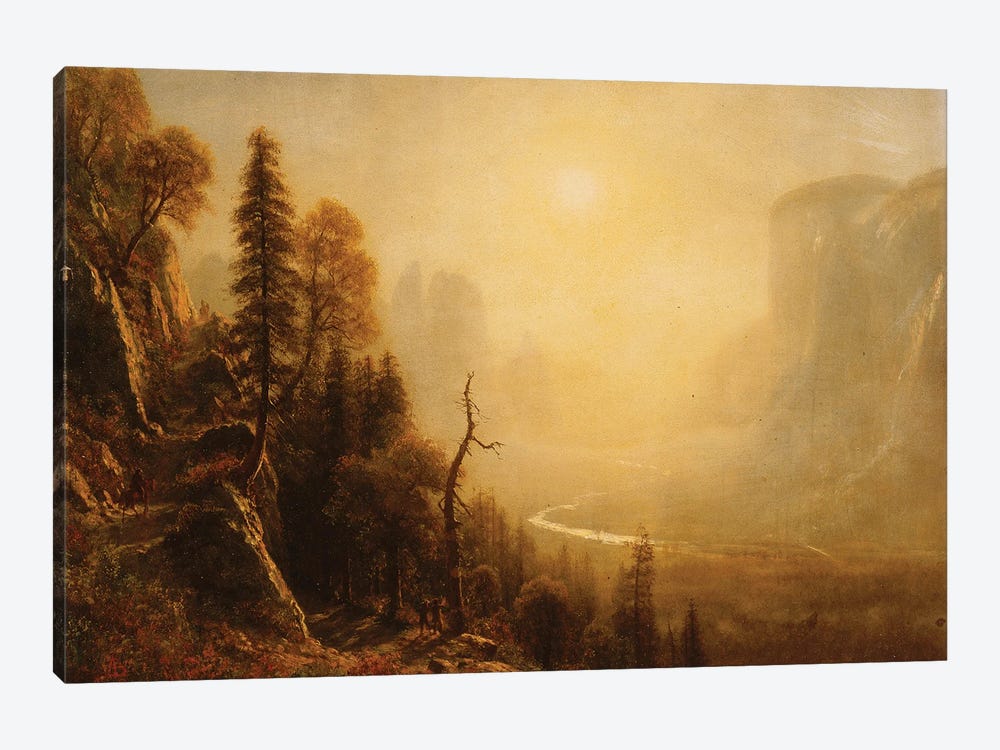 Study for Yosemite Valley, Glacier Point Trail,  1-piece Canvas Art Print