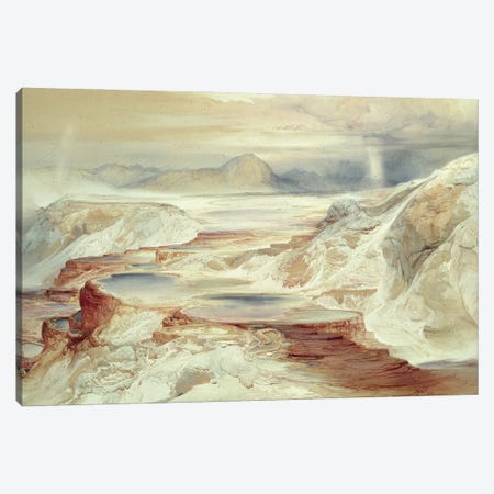 Hot Springs of Gardiner's River, Yellowstone, 1872  Canvas Print #BMN601} by Thomas Moran Canvas Artwork