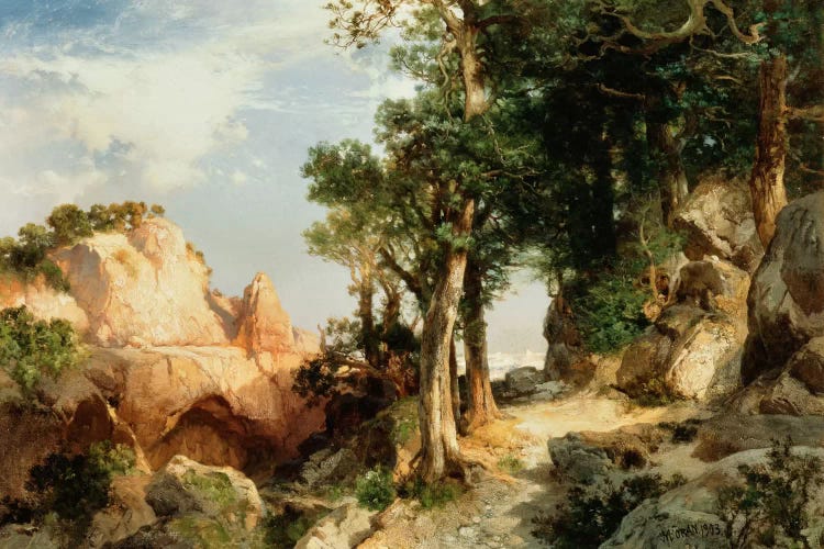 On the Berry Trail - Grand Canyon of Arizona, 1903  by Thomas Moran wall art