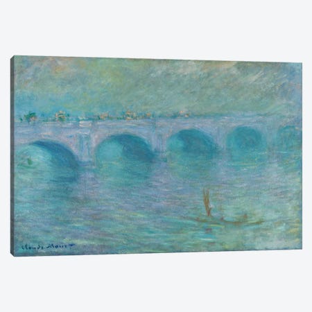 Waterloo Bridge in the Fog, 1903  Canvas Print #BMN6033} by Claude Monet Canvas Art