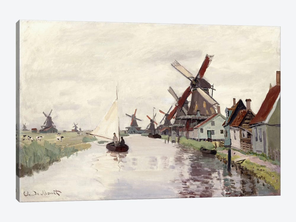 Windmill in Holland, 1871  by Claude Monet 1-piece Canvas Print