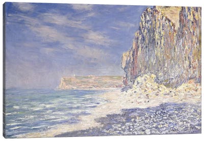 Cliff near Fecamp, 1881  Canvas Art Print - All Things Monet