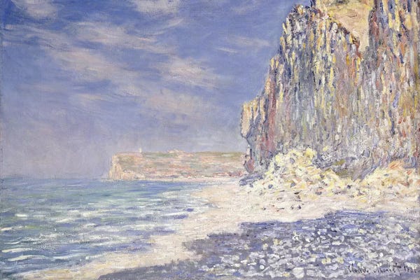 Claude Monet: Cliff near Fecamp, 1881  by Claude Monet