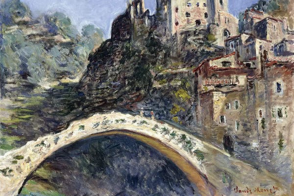 Cliffs: Dolceacqua, 1884  by Claude Monet