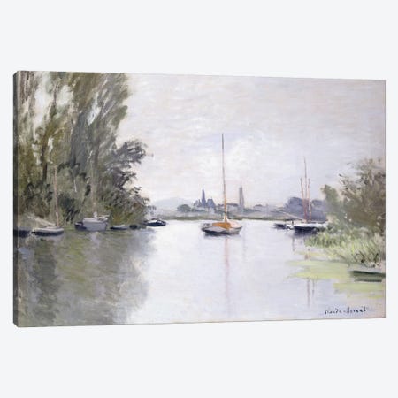 Argenteuil Seen from the Small Arm of the Seine, 1872  Canvas Print #BMN6040} by Claude Monet Canvas Print