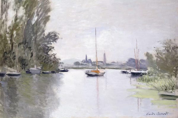 All Things Monet: Argenteuil Seen from the Small Arm of the Seine, 1872  by Claude Monet