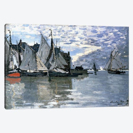 Sailing Boats, c.1864-1866  Canvas Print #BMN6041} by Claude Monet Canvas Art Print
