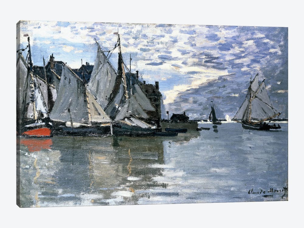 Sailing Boats, c.1864-1866  by Claude Monet 1-piece Canvas Wall Art