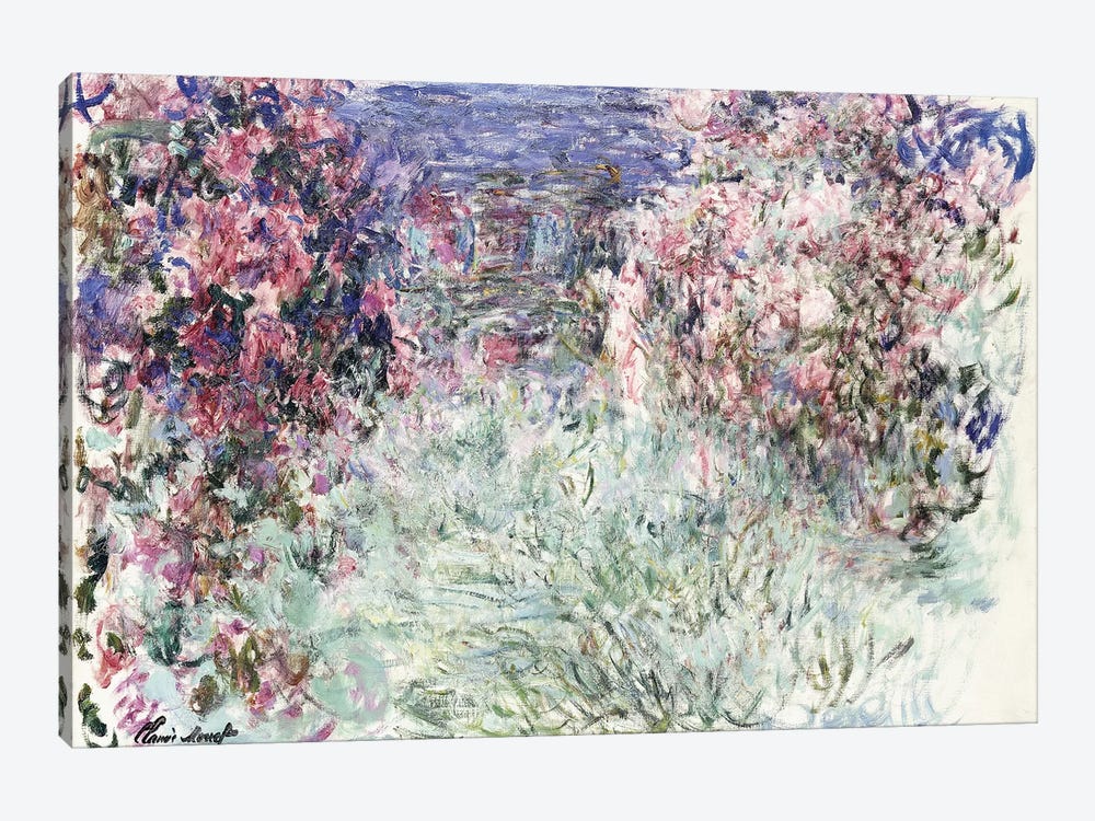 The House among the Roses, 1925  by Claude Monet 1-piece Canvas Wall Art