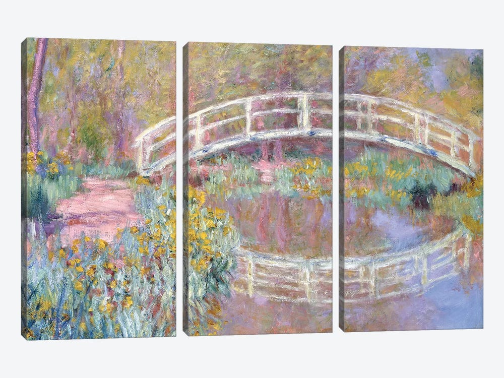 Bridge in Monet's Garden, 1895-96  by Claude Monet 3-piece Art Print