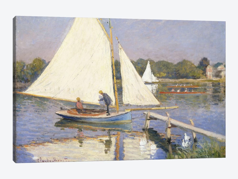Boaters at Argenteuil, 1874  by Claude Monet 1-piece Canvas Artwork