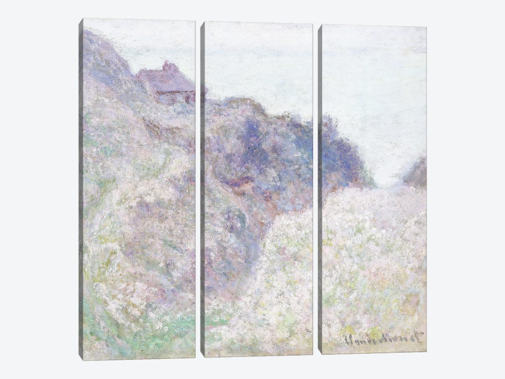 Cabane des Douaniers a Varengeville, 1897  by Claude Monet 3-piece Canvas Art Print