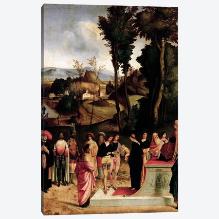 Moses being tested by the Pharaoh, c.1502-05  Canvas Print #BMN605} by Giorgio Giorgione Canvas Art Print