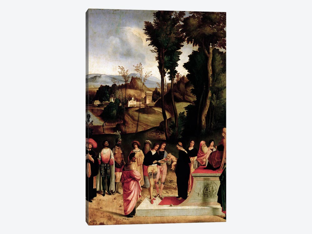 Moses being tested by the Pharaoh, c.1502-05  by Giorgio Giorgione 1-piece Canvas Artwork