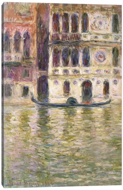 The Palazzo Dario, 1908  Canvas Art Print - Claude Monet