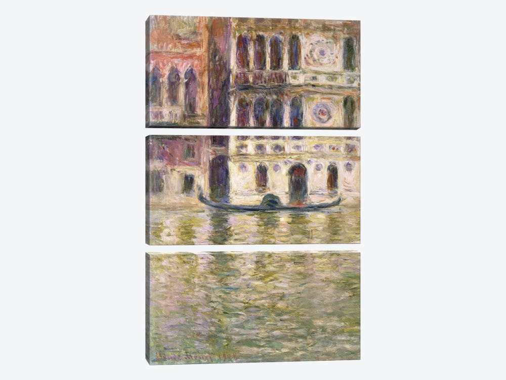 The Palazzo Dario, 1908  by Claude Monet 3-piece Art Print