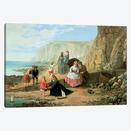 A Day at the Seaside Canvas Print #BMN607} by William Scott Art Print