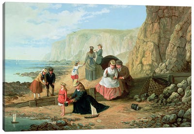 A Day at the Seaside Canvas Art Print