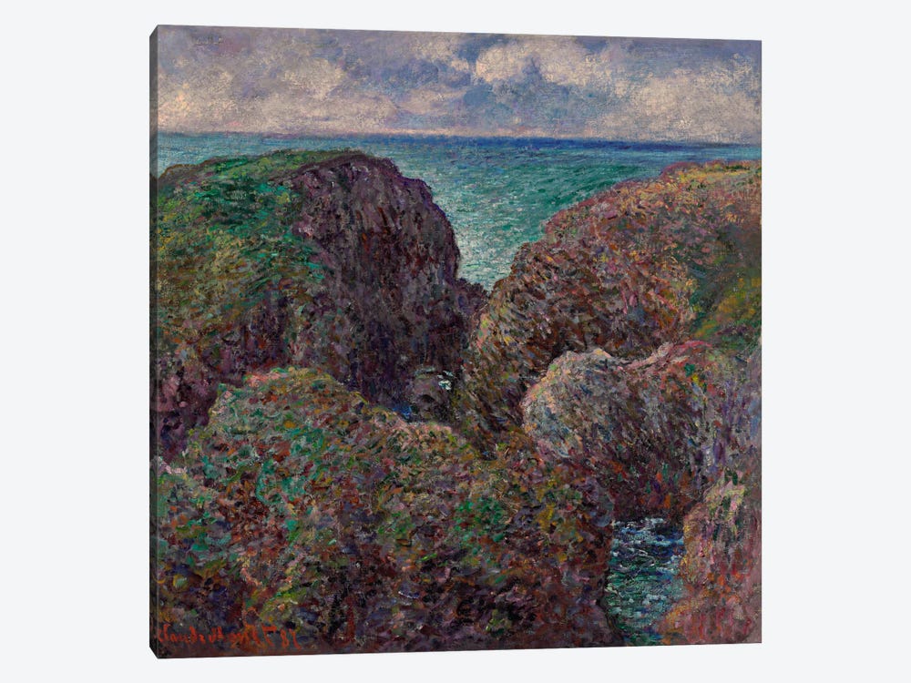 Block of Rocks at Port-Goulphar (Bloc de rochers à Port-Goulphar), 1887  1-piece Canvas Print