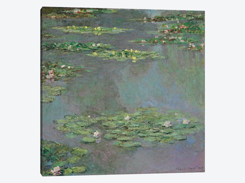 Water Lilies, 1905  by Claude Monet 1-piece Canvas Wall Art