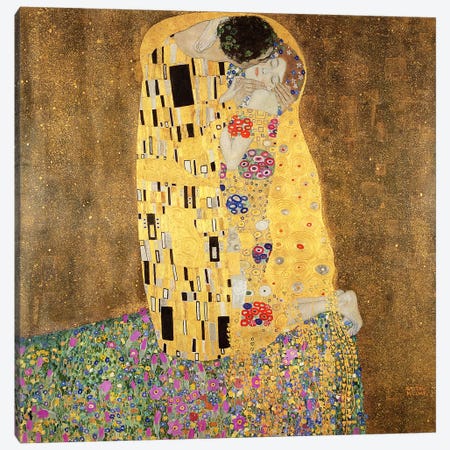 The Kiss Canvas Print #BMN6096} by Gustav Klimt Canvas Print