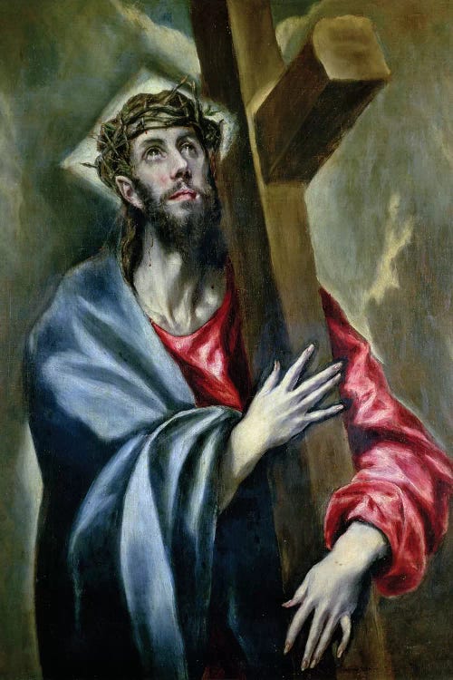 Christ Clasping The Cross, 1600-10 by El Greco wall art
