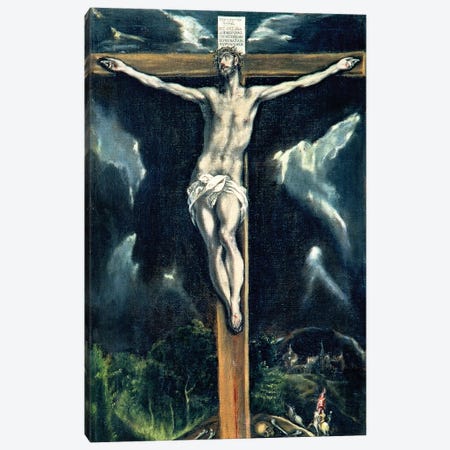 Crucifixion (Casa y Museo del Greco) Canvas Print #BMN6120} by El Greco Canvas Artwork