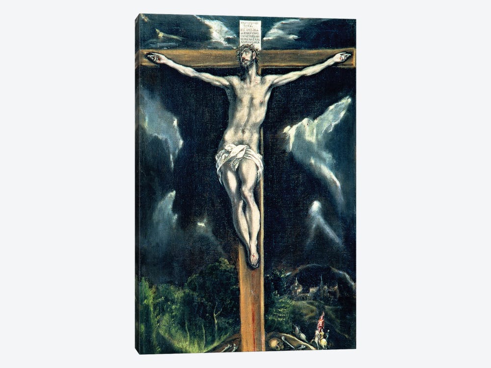 Crucifixion (Casa y Museo del Greco) by El Greco 1-piece Canvas Art