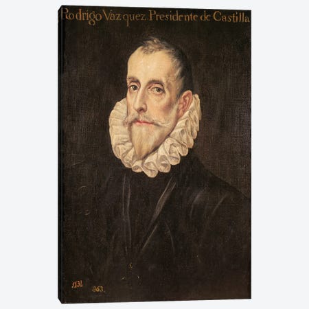 Don Rodrigo Vazquez de Arce Canvas Print #BMN6136} by El Greco Canvas Art