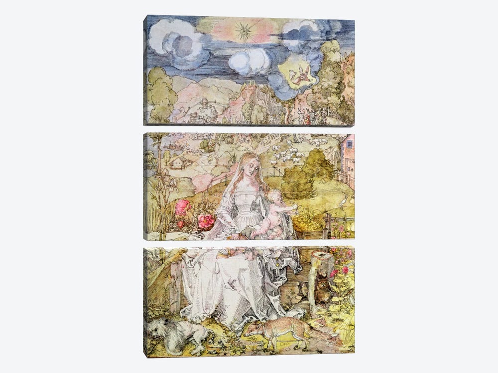 Madonna and Child  3-piece Canvas Art Print
