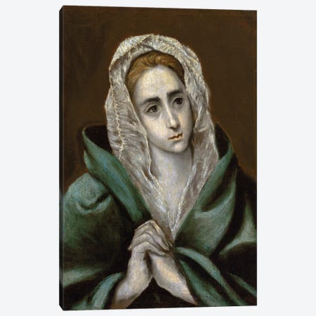 Mater Dolorosa Canvas Print #BMN6151} by El Greco Art Print