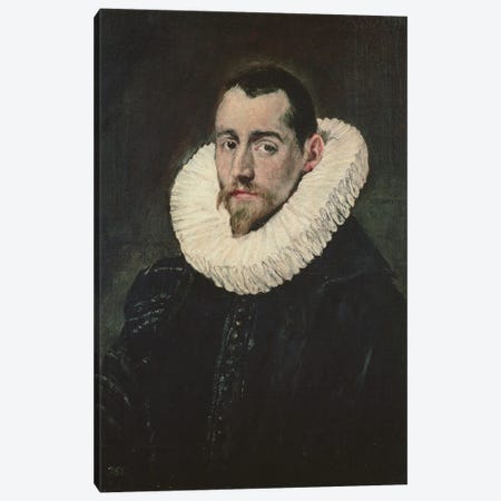 Portrait Of A Young Knight Canvas Print #BMN6154} by El Greco Canvas Art