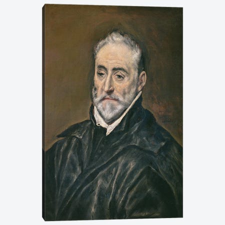 Portrait Of Antonio de Covarrubias y Leiva, c.1600 Canvas Print #BMN6158} by El Greco Canvas Art Print