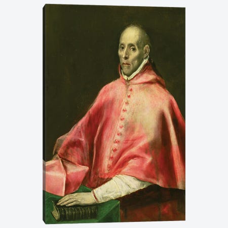 Portrait Of Cardinal Juan de Tavera Canvas Print #BMN6159} by El Greco Art Print