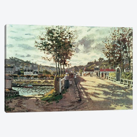 The Seine at Bougival, 1869 Canvas Print #BMN615} by Claude Monet Canvas Wall Art