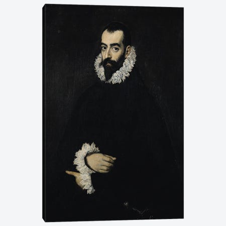 Portrait of Juan Alfonso de Pimentel y Herrera (8th Conde de Benavente) Canvas Print #BMN6163} by El Greco Canvas Art
