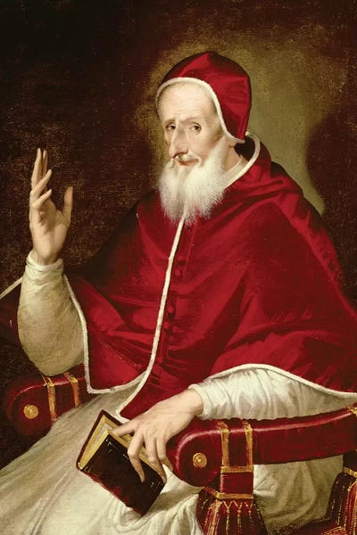 Portrait Of Pope Pius V, c.1571 by El Greco canvas print