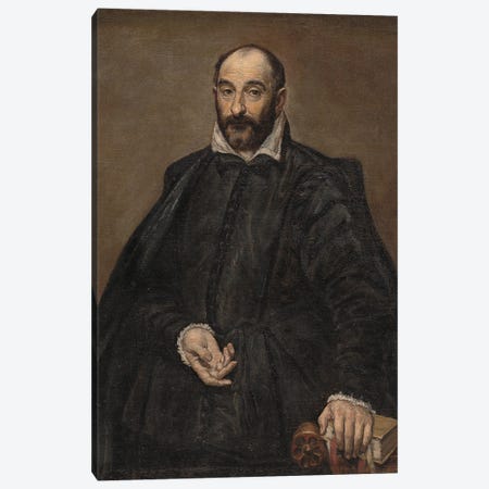 Portrait Of A Man Canvas Print #BMN6165} by El Greco Canvas Art Print