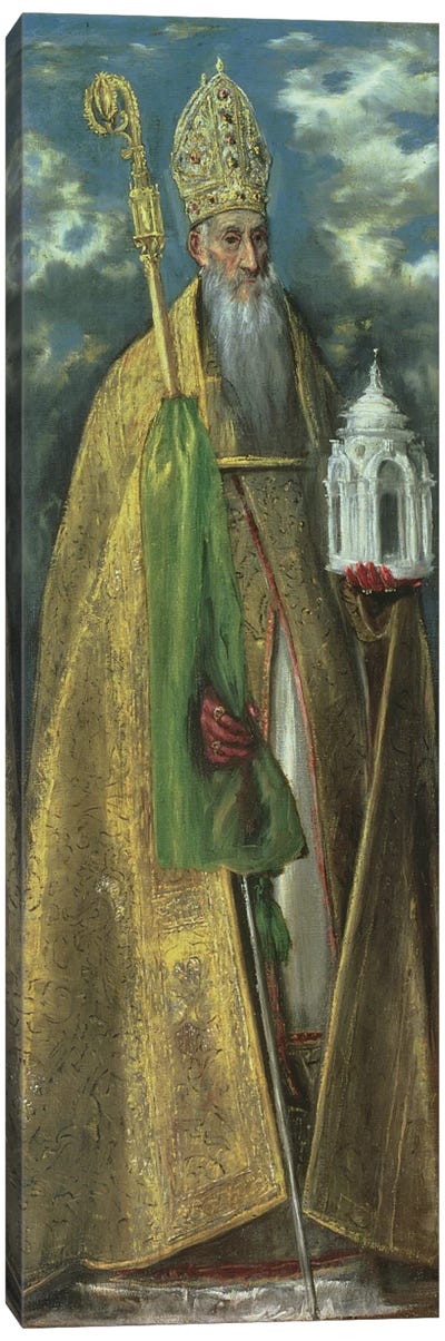 Saint Augustine Of Hippo, 1590 Canvas Art Print - Saints