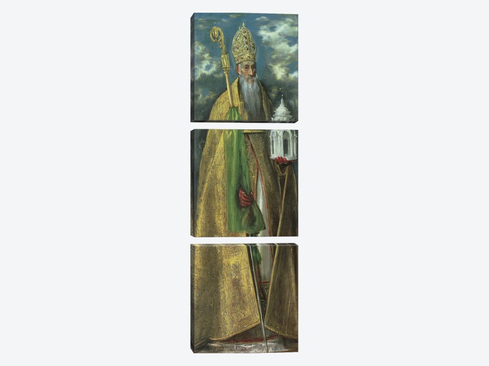 Saint Augustine Of Hippo, 1590 3-piece Canvas Artwork