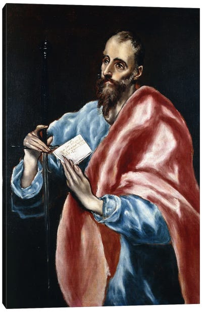 Saint Paul Canvas Art Print - El Greco