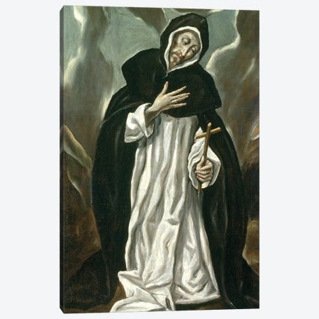 St. Dominic Of Guzman Canvas Print #BMN6186} by El Greco Canvas Print