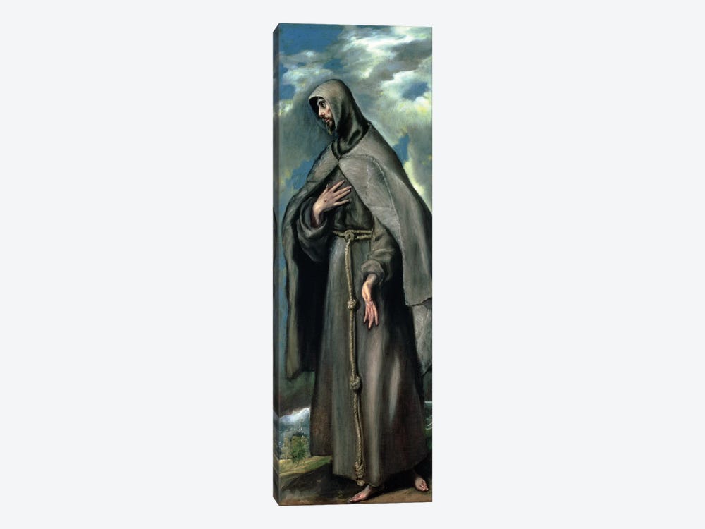 St. Francis Of Assisi by El Greco 1-piece Canvas Artwork