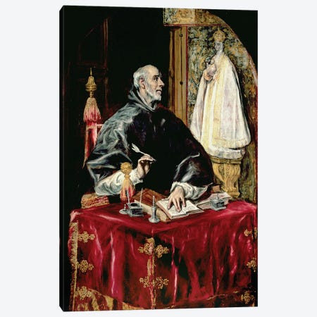 St. Ildefonsus, 1597-1603 Canvas Print #BMN6192} by El Greco Canvas Print