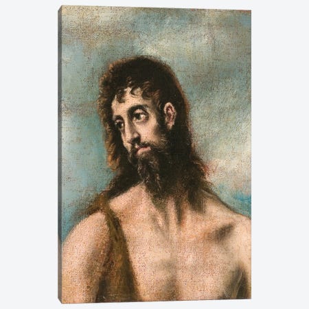 St. John The Baptist Canvas Print #BMN6199} by El Greco Art Print