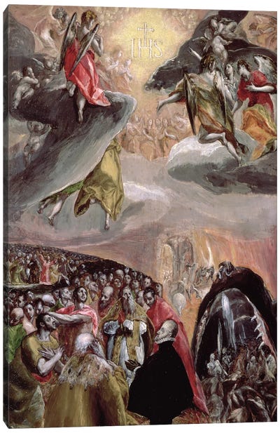The Adoration Of The Name Of Jesus, c.1578 (National Gallery - London) Canvas Art Print - El Greco