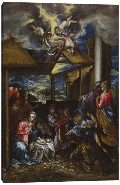 The Adoration Of The Shepherds, c.1576-77 (San Diego Museum Of Art) Canvas Art Print