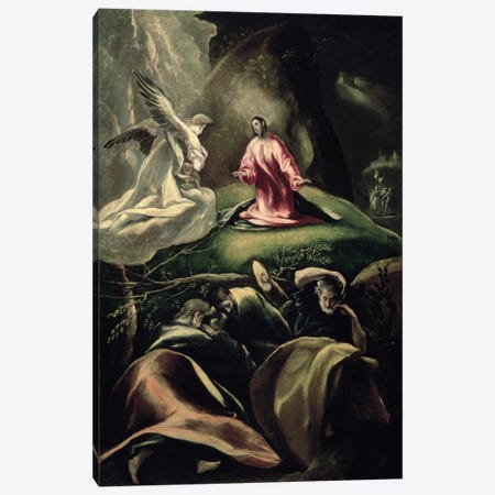 The Agony In The Garden (Museum Of Fine Arts - Budapest) Canvas Print #BMN6217} by El Greco Canvas Art Print